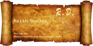 Reith Dorisz névjegykártya